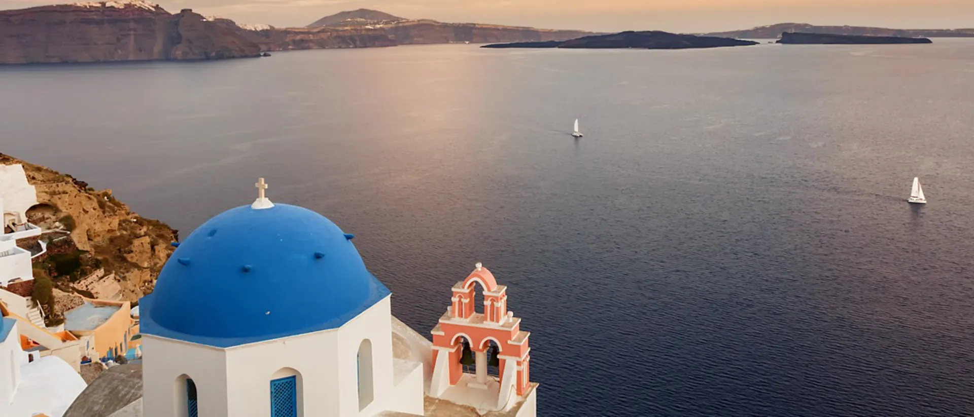 Landscapes And Details From The Island Of Santorini in Greece