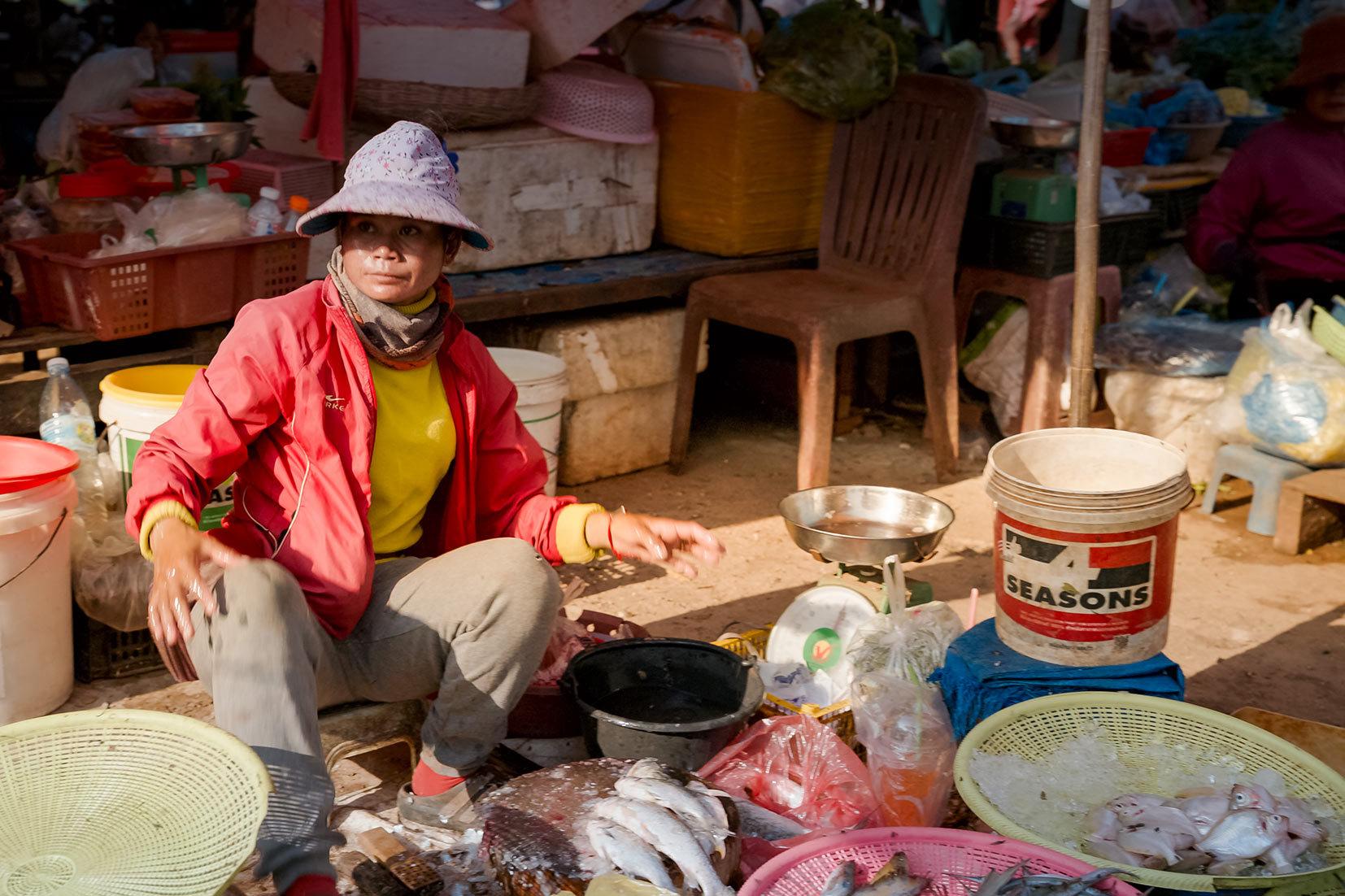 Explore Kampong Khleang’s Fish Market