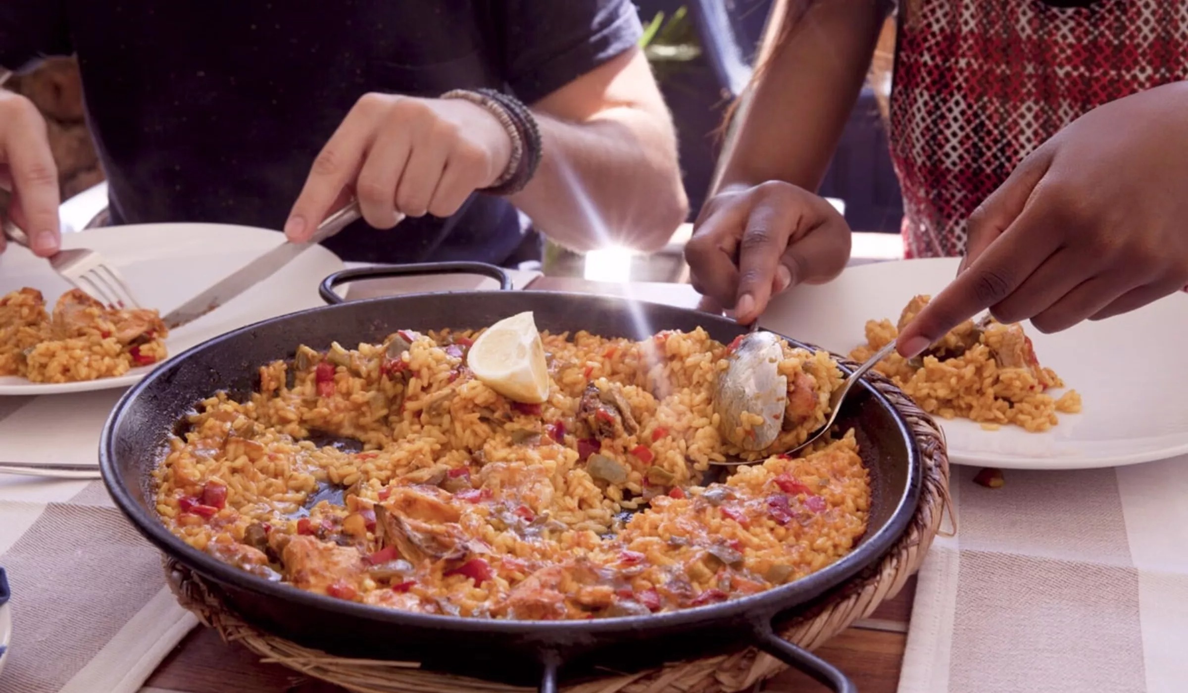 Make paella with contiki in spain.