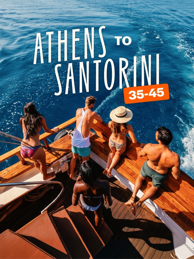 Athens to Santorini 35 to 45 Tour