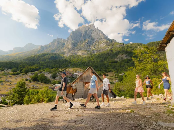 youne people in nature