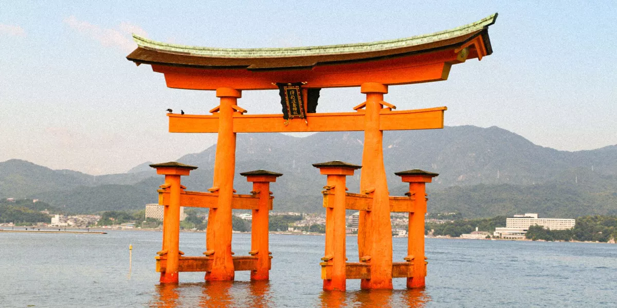 Gate Architecture Landmark Japan On Water