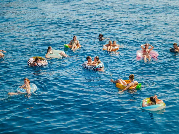 Chilling On Rubber Rings Hvar Croatia