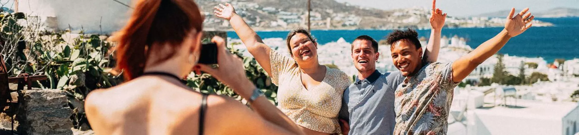 Contiki travellers enjoying summer holidays in Greece