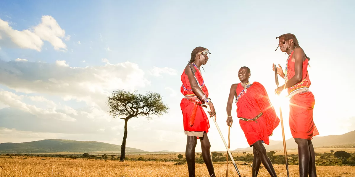 Three Maasai Tribesmen
