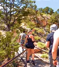 Travellers Walking up Steps of Trail, Phoenix, Arizona