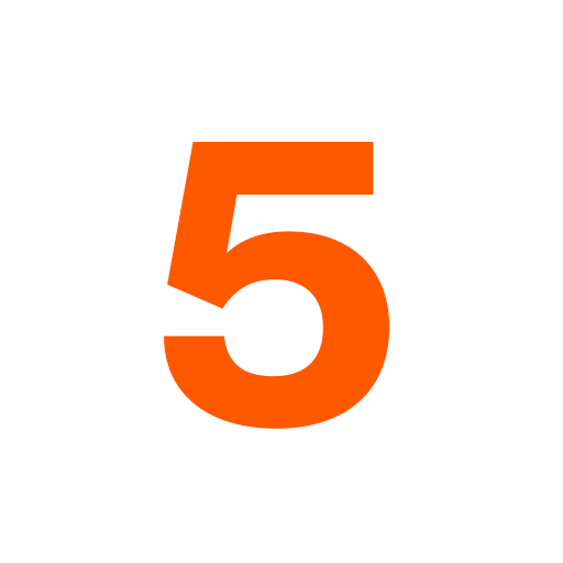 Number 5 icon