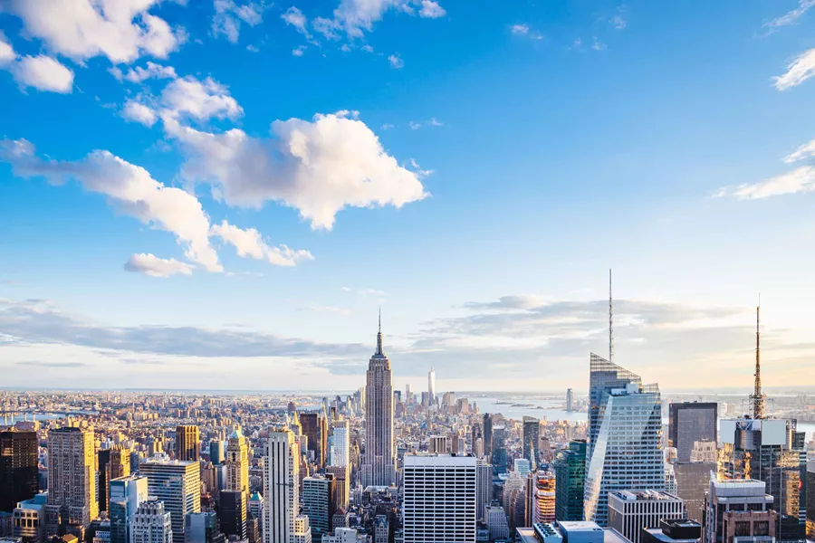 New York City Skyline Midtown And Empire State Building