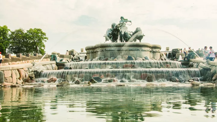 Gefion Fountain in Copenhagen, Denmark