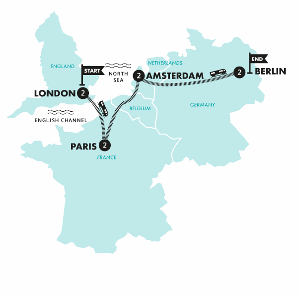 travel from london to berlin by train