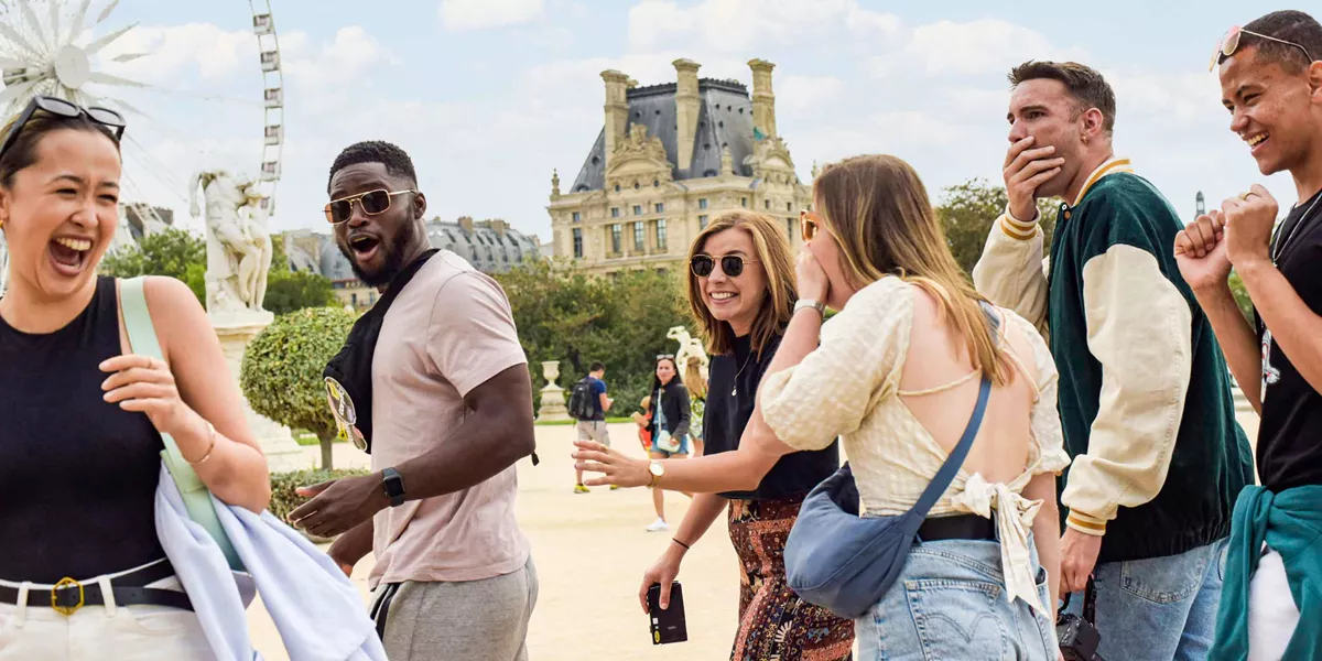 Group Having Fun Exploring Paris France 2893EURS2022