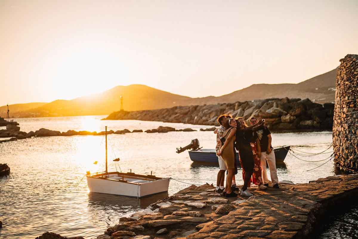 Group Of Young Friends Taking Selfie