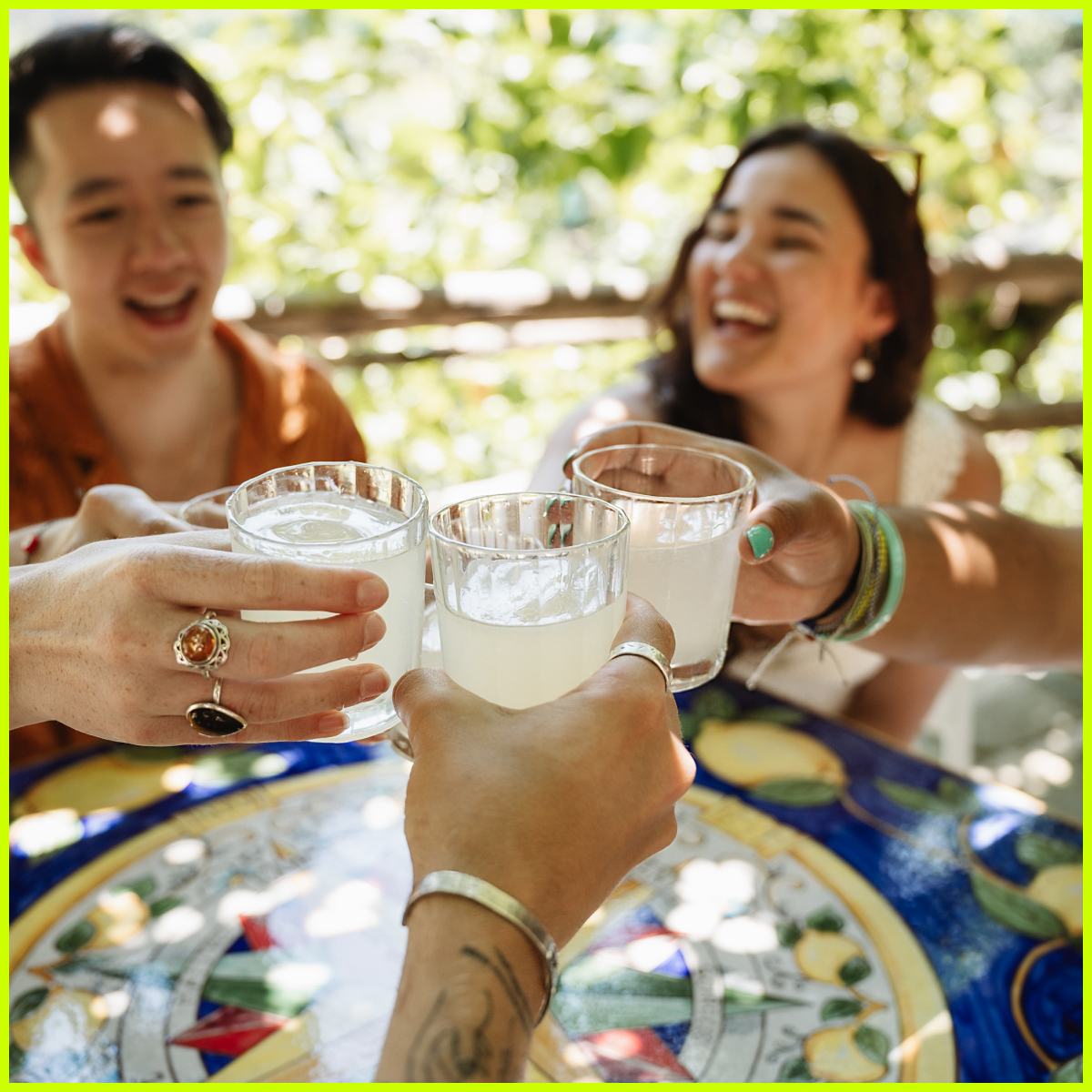 Contiki Discover Captured Young Group Drinking Lemon Juice