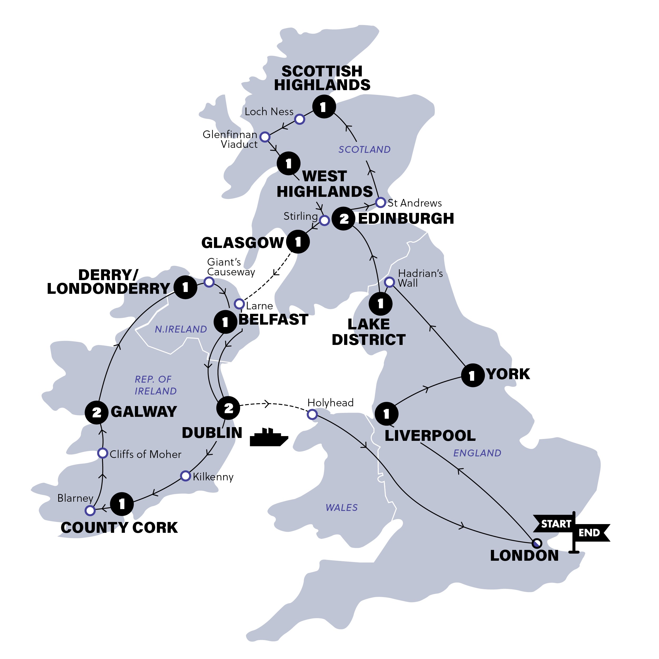 UK Trips, Tours & Holidays 2023 / 2024 Contiki