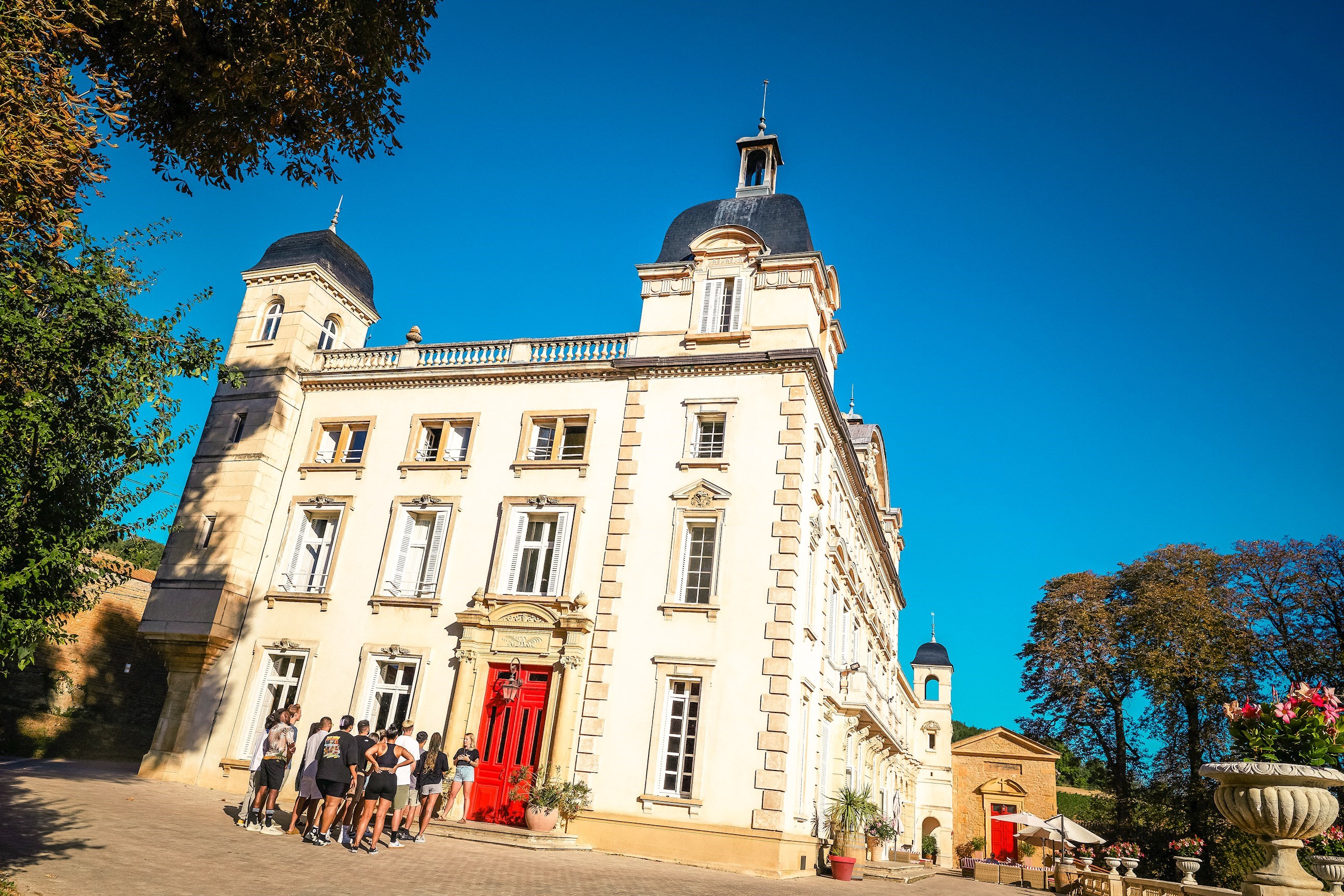 Travelers Arriving at Contiki Chateau for Weekender, Beaujolais, France