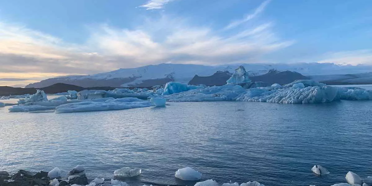 View Of Ice Glaciers Iceland