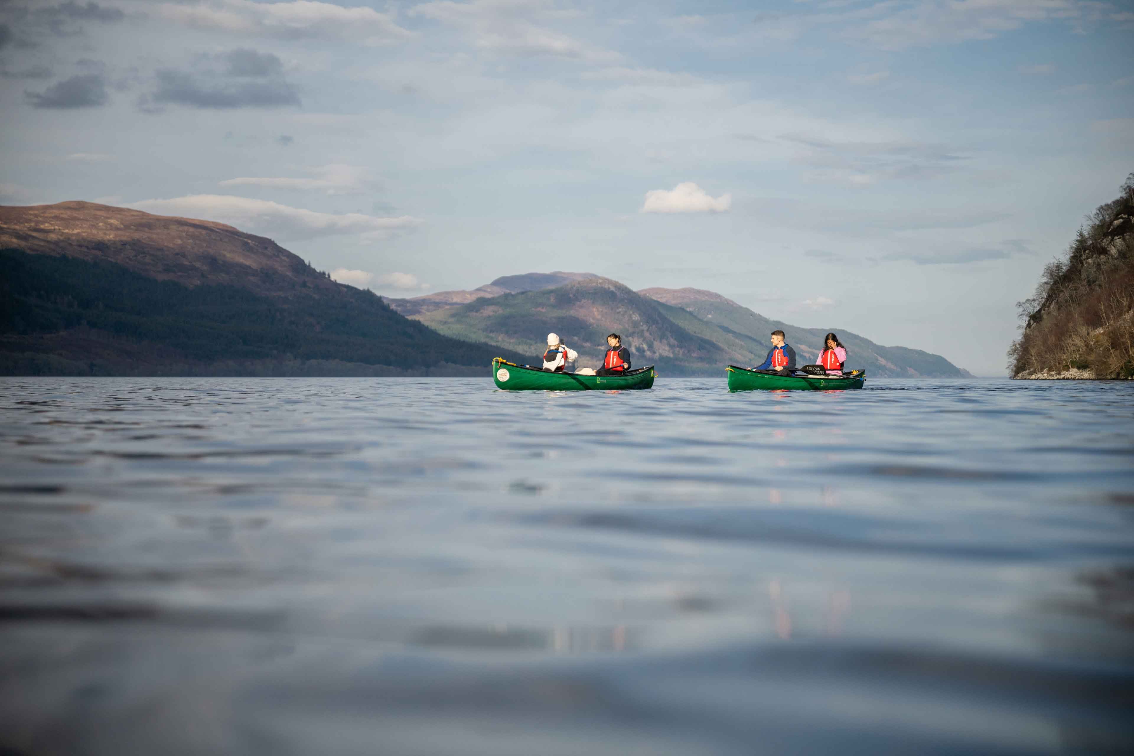Canoeing Loch Scotland