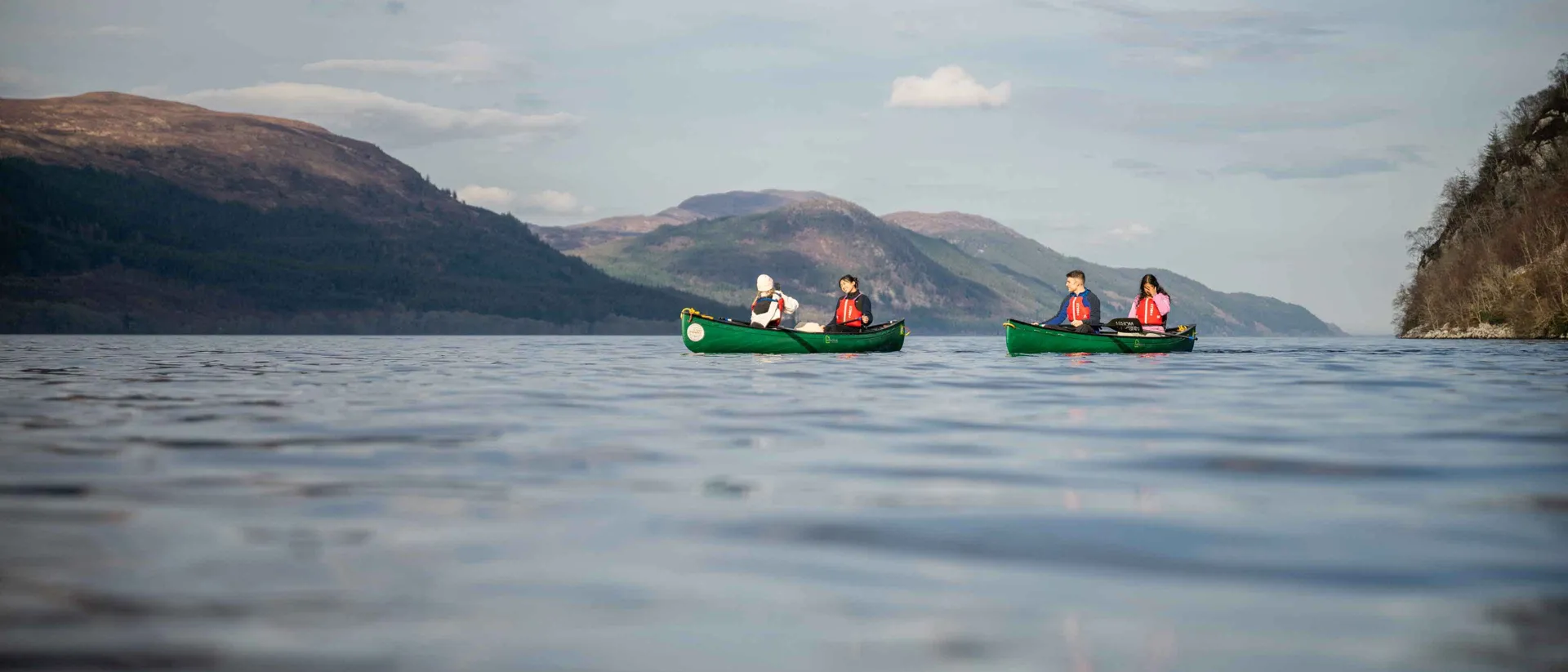 Canoeing Loch Scotland