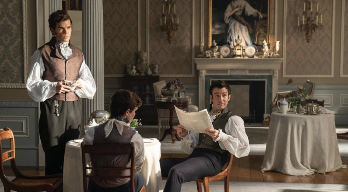 Bridgerton Scene Three Men Having A Conversation