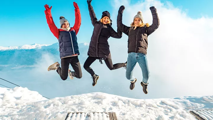 Top of the Mountain in the Swiss Alps, Switzerland