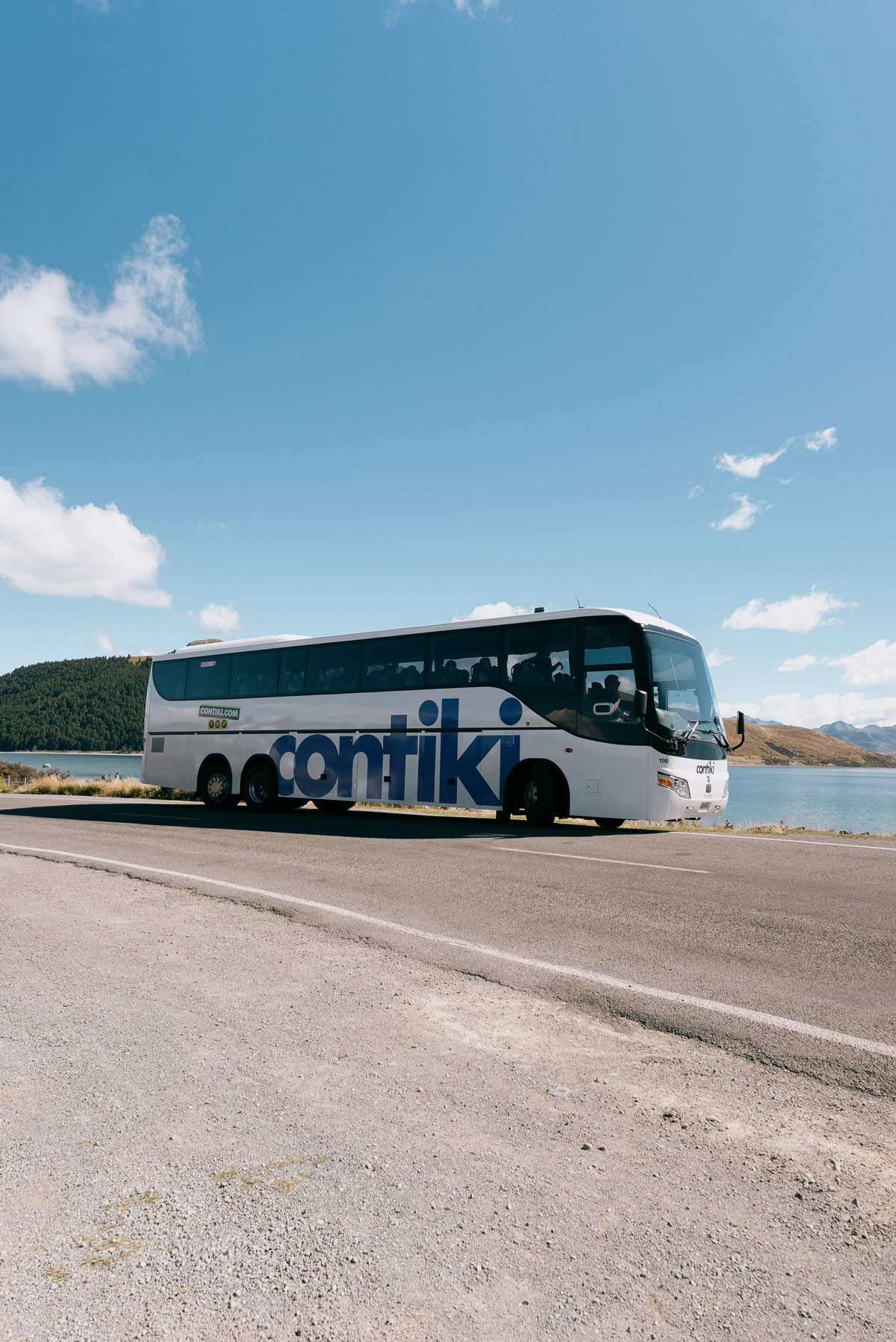 Coach On Lake Pukaki