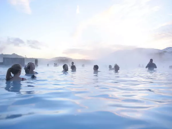 People Enjoying Natural Spa Iceland 2722EURS2019