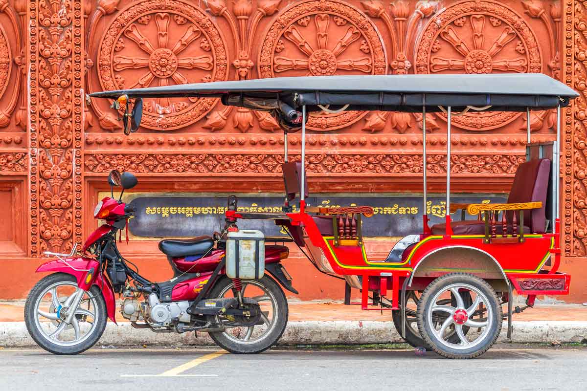 A Tuk Tuk In Phnom Penh Cambodia