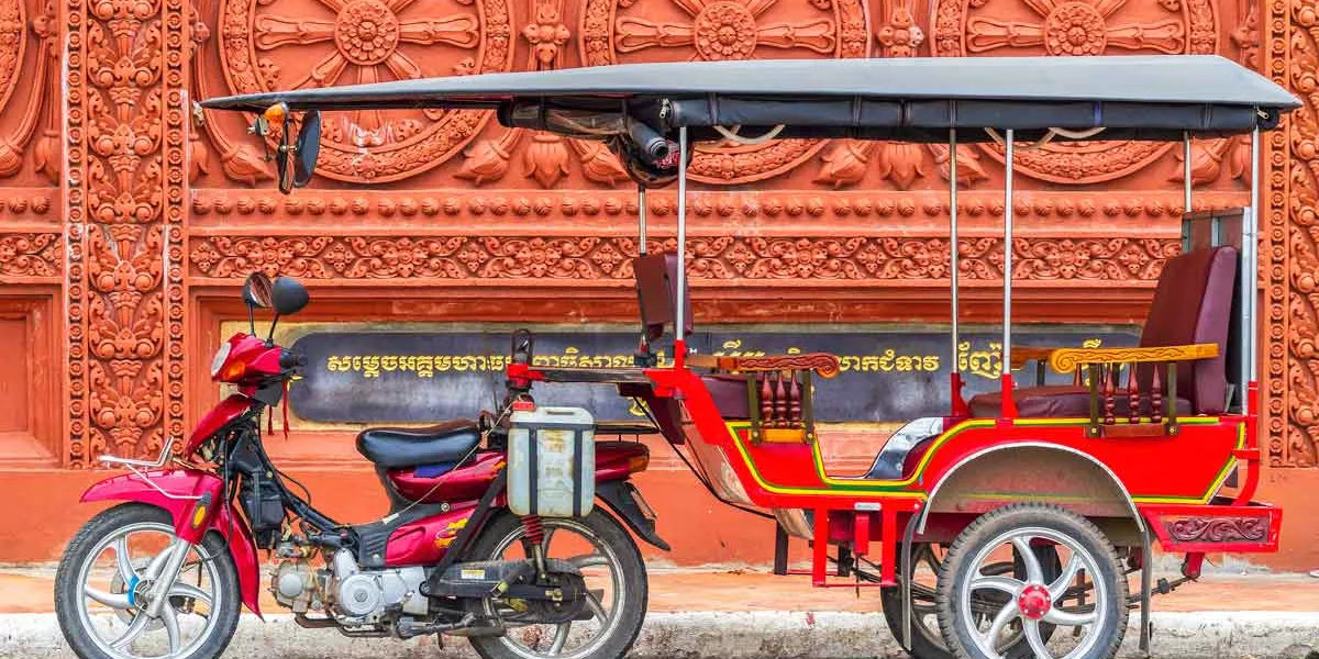 A Tuk Tuk In Phnom Penh Cambodia