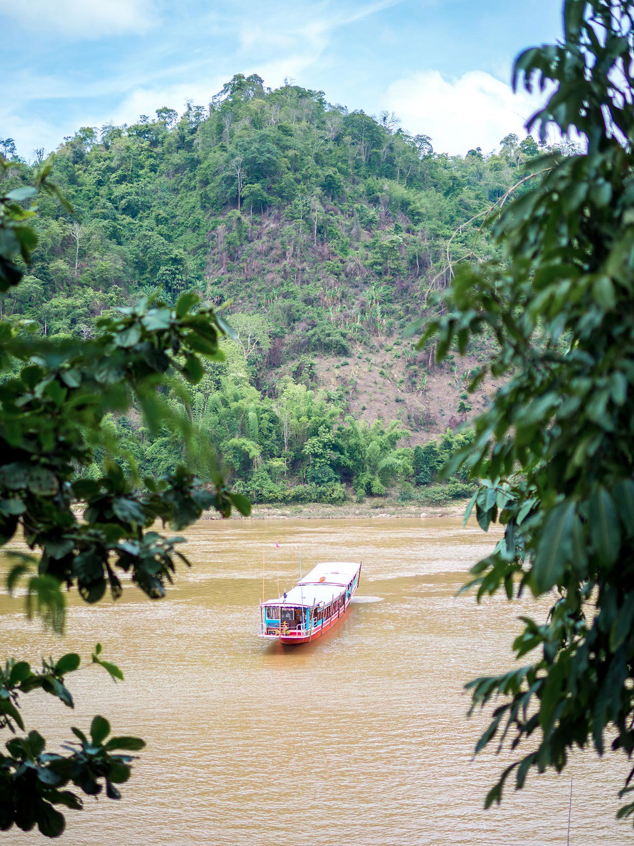 Boat Cruising along the Nam Xeuang River, Ban Laesivilay, Laos
