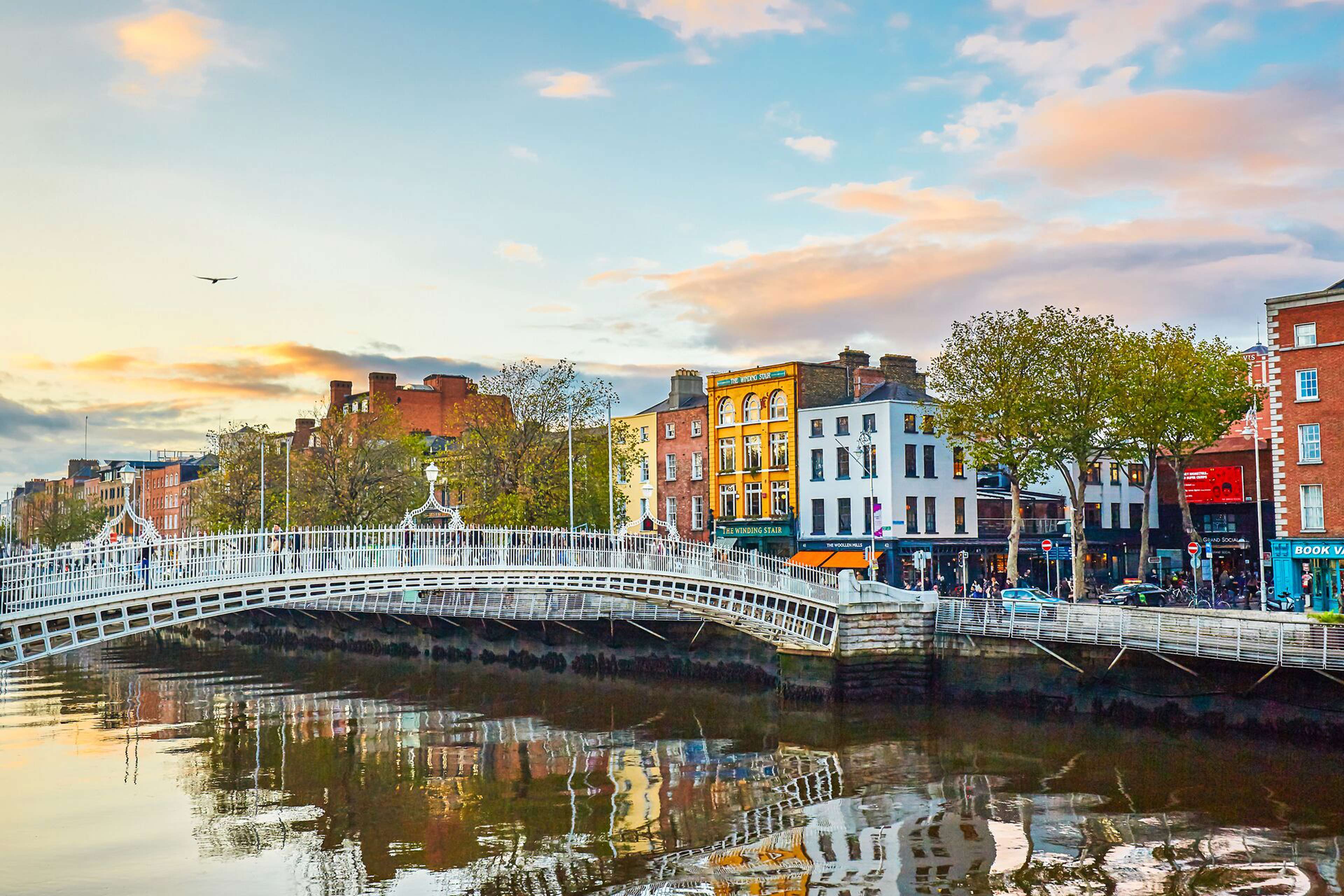 Ha Penny Bridge Sunny Day