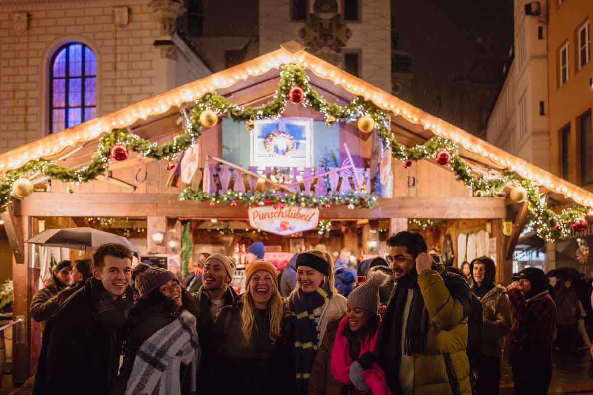 People At German Christmas Markets