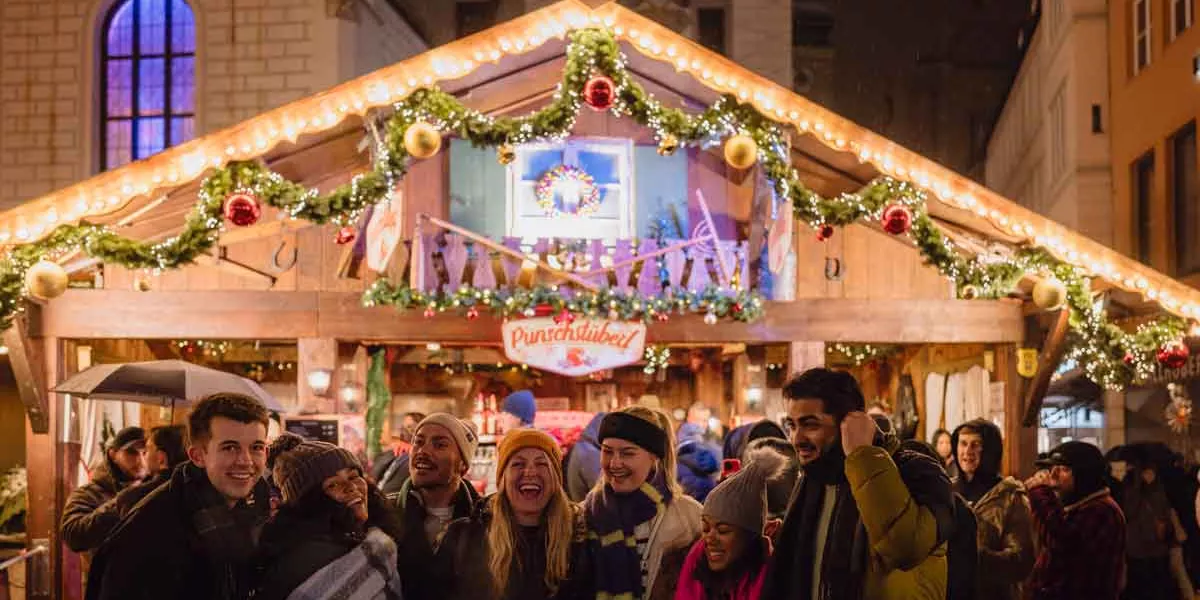 People At German Christmas Markets