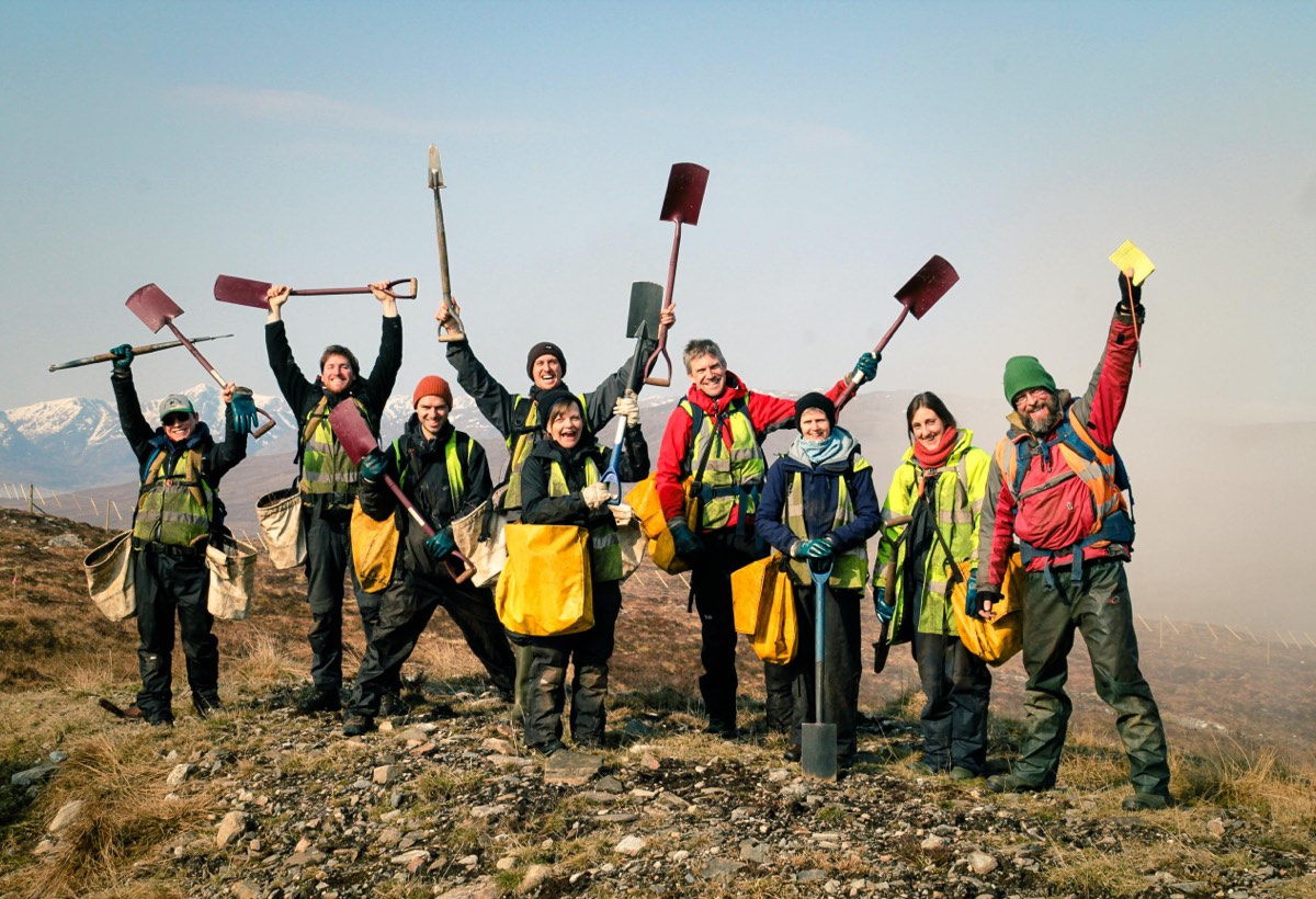 Group volunteering in Scotland, UK