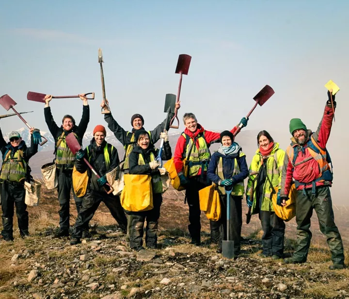 Group volunteering in Scotland, UK