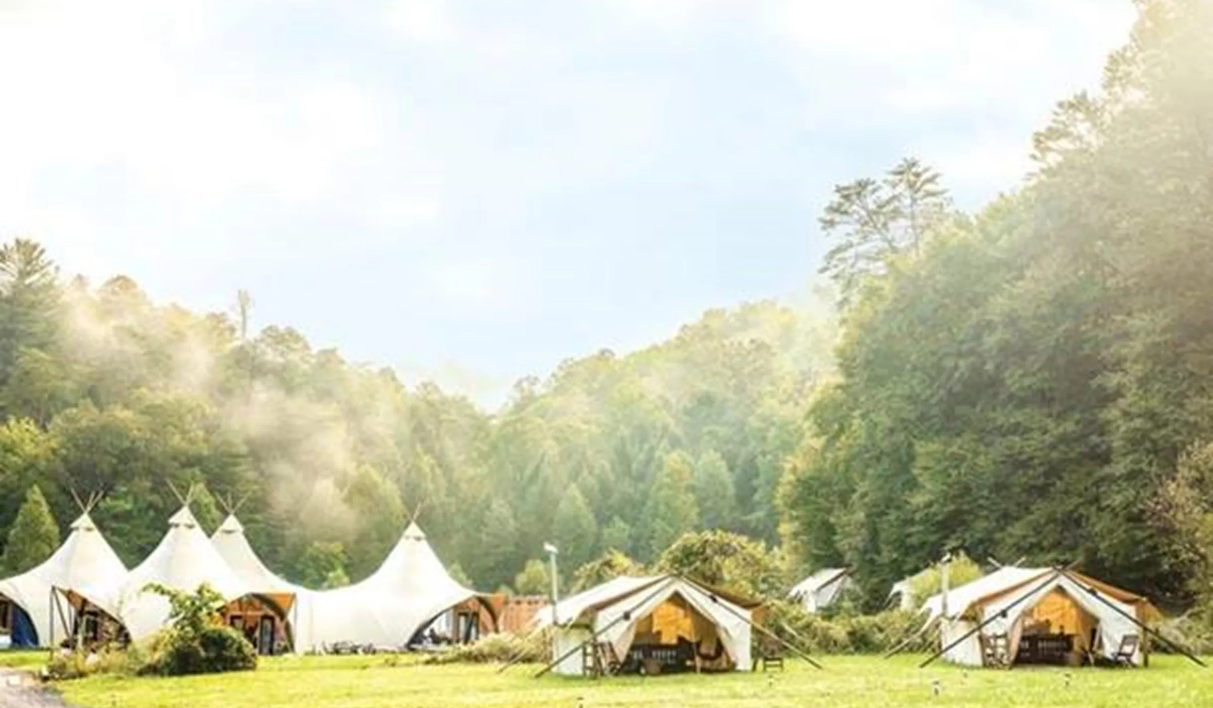 Luxury camping Paul Joyner in Great Smoky Mountains, USA