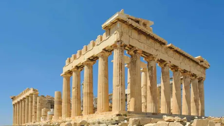 View Of Acropolis And Parthenon