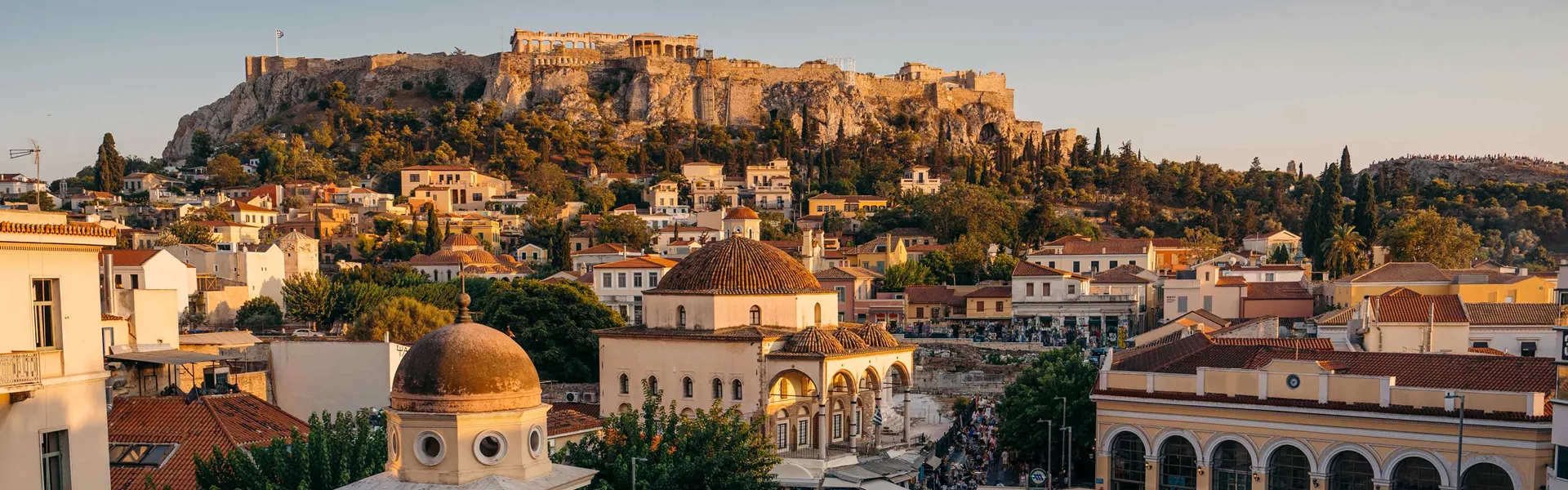 View Over Marjet Square Castle Greece