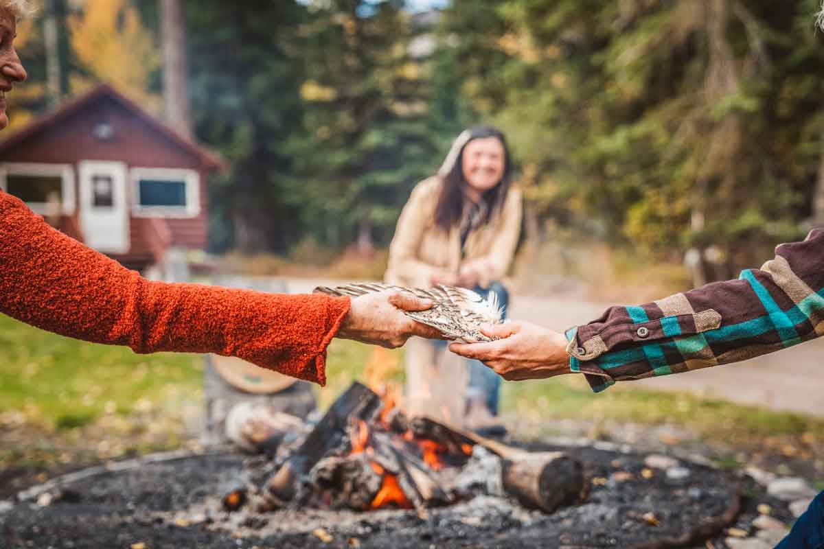 View Of Locals In Canada