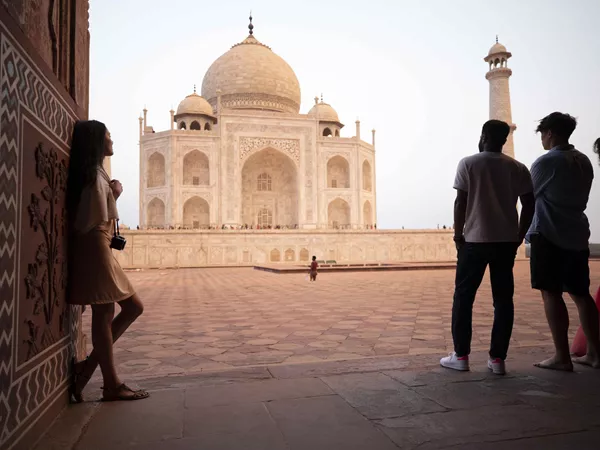 Looking Out On Taj Mahal India 0419ASIA2018
