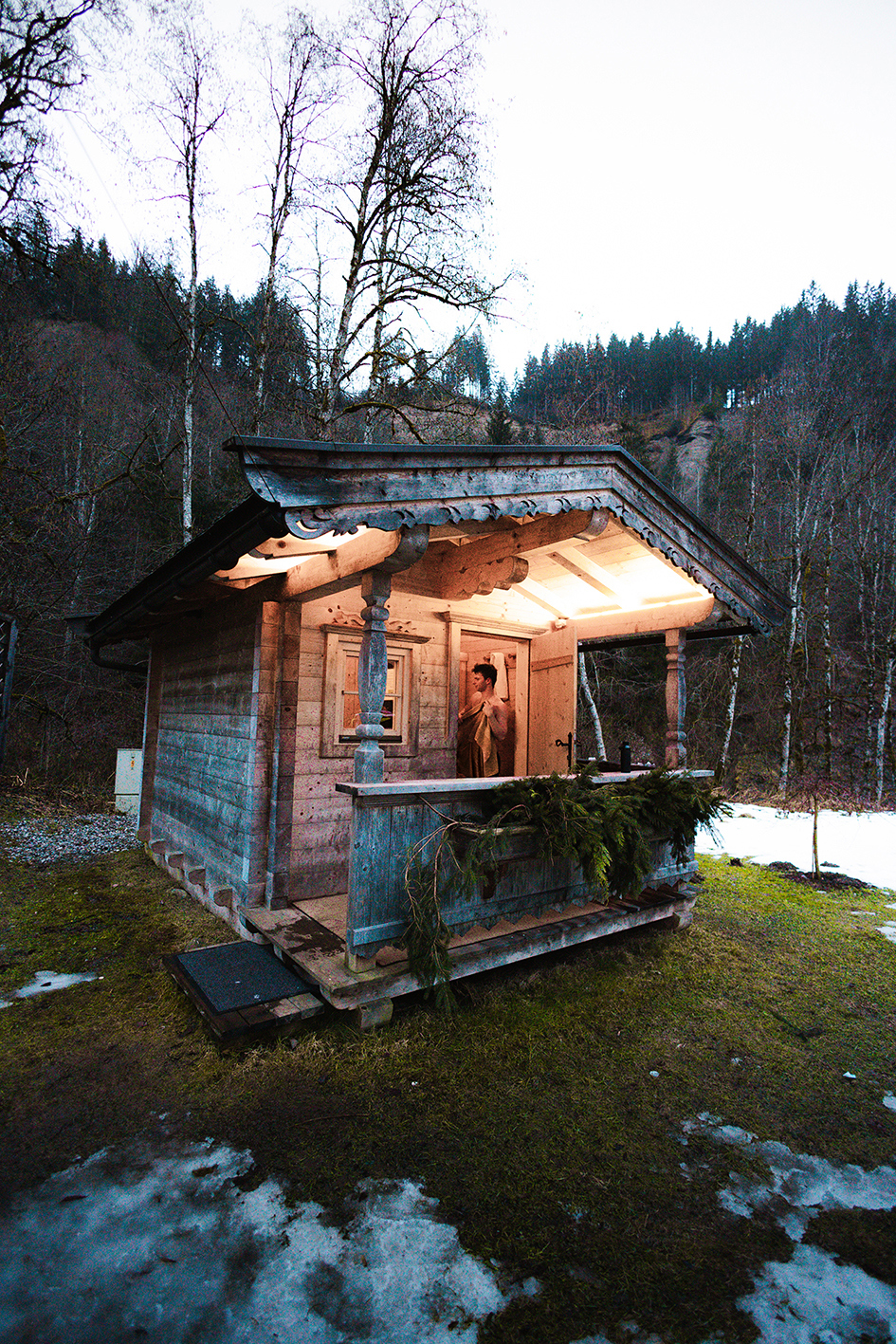 Relax in our in-house sauna