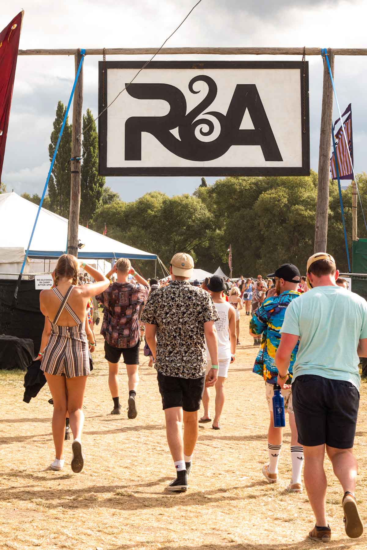 Travelers Entering Festival Rhythm And Alps New Zealand