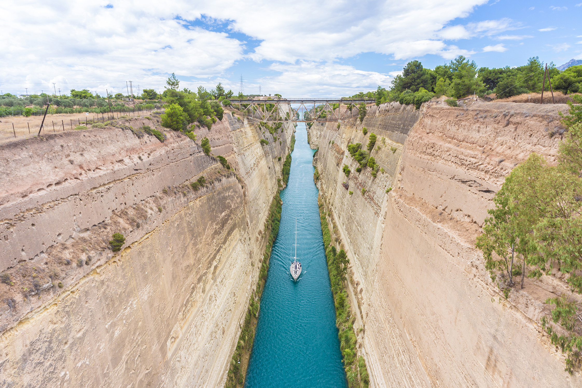 Marvel at the Corinth Canal 