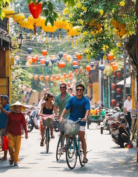Cycling Through The Bright Streets Of Vietnam