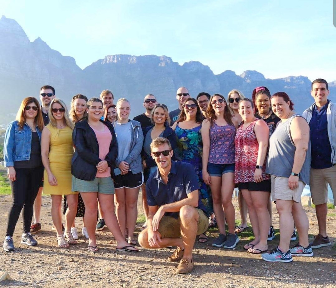 A group photo in Cape Town, South Africa