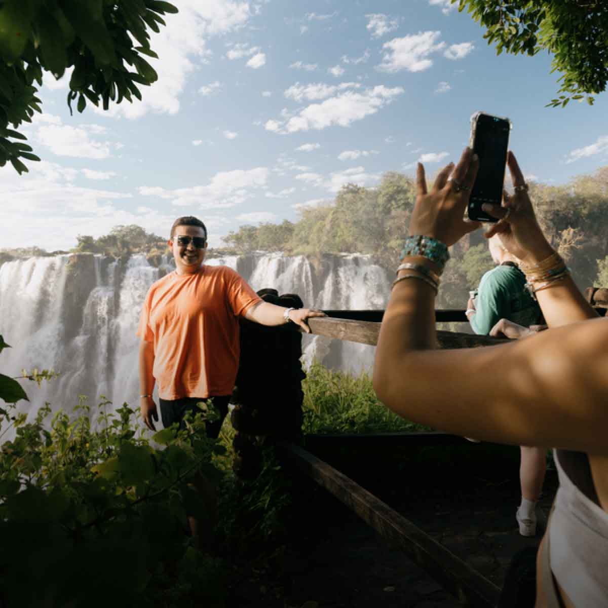 Photo Op Near Waterfall