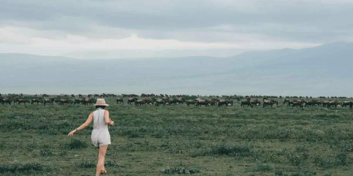 Female Explorer East Africa Wildlife