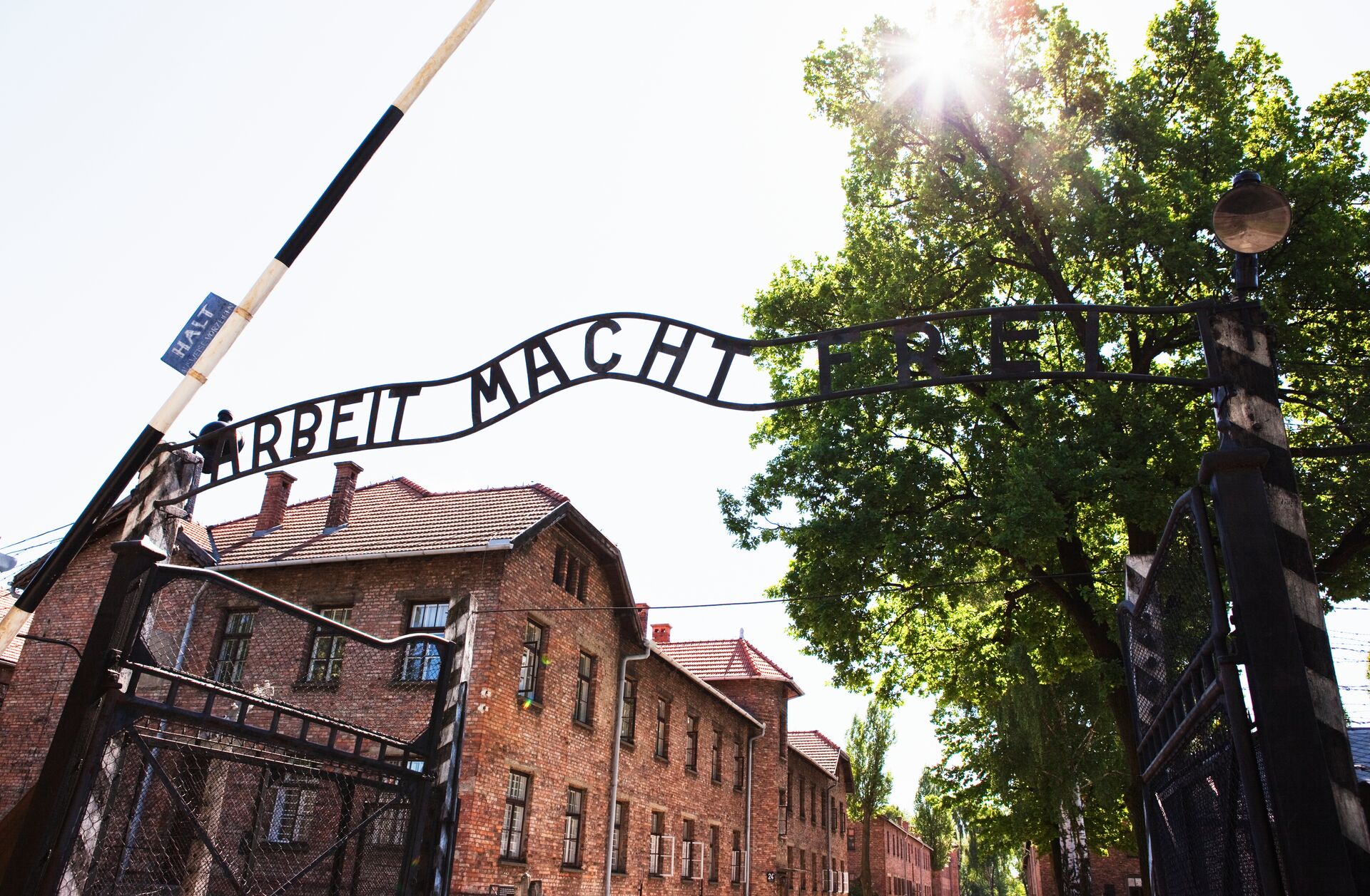 Arbeit Macht Frei Gate at Auschwitz in Poland