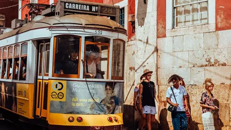 Tram Lisbon Portugal