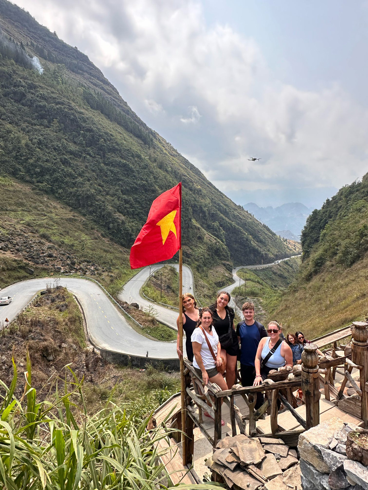 Group Stood Next To Ha Giang Loop