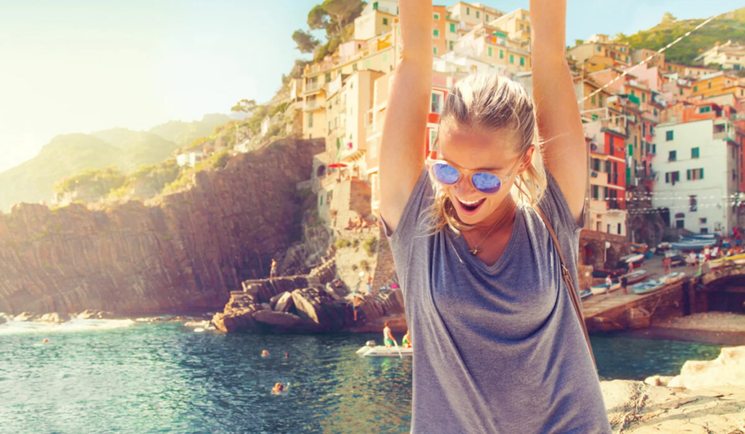 Happy Woman In The Sun